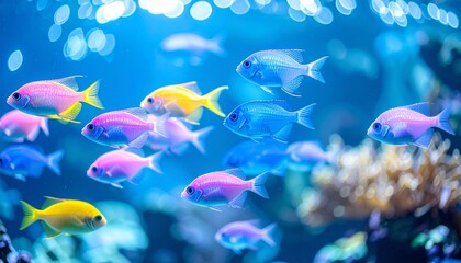 Naklejka premium 美しい海の中の魚