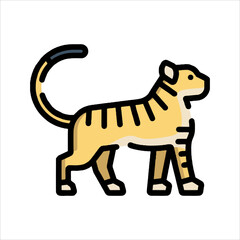 vector illustration of a cartoon giraffe