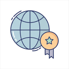 man with globe