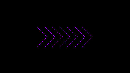 Right arrow icon on a black background. road sign. arrow icon.