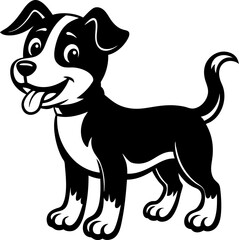 vector illustration of a dog