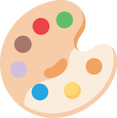 Palette of Colors Artistic Tool for Creative Expression in Painting