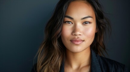 Obraz premium Bold headshot with confident expression stock photo --ar 16:9 --raw --v 6 Job ID: be7a1b50-44be-40ff-9799-0a17d8b5a479