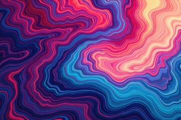 Fototapeta premium Abstract swirling marble effect in vibrant hues , optical, visual