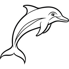 A Lovely Dolphin Jumping Gracefully From the Ocean Depths