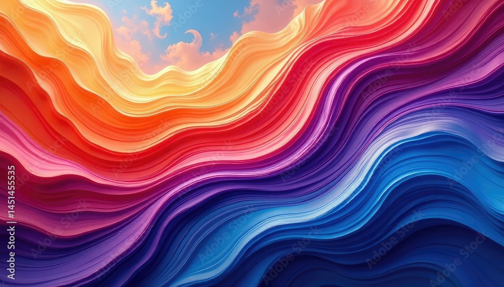 Sticker fluid swirling colors creating a dynamic pattern , abstract, ripple