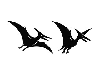 Flying pteranodon dinosaur bird vector