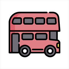 red bus icon