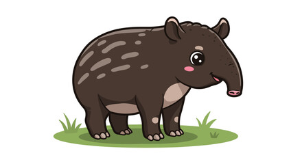 A Cheerful Cartoon Cheetah Cub Sprints Playfully Across A White Background Its Bright Eyes And Open Mouth Conveying Happiness And Energy In This Detailed Vector Art Style Illustration