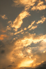 Dramatic Sunset Clouds in the Sky