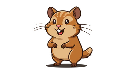 A Charming Vector Illustration Features A Gray And White Cartoon Dog With A Playful Expression Its Tongue Playfully Sticking Out Conveying A Sense Of Joy And Friendliness In A Clean Graphic Style