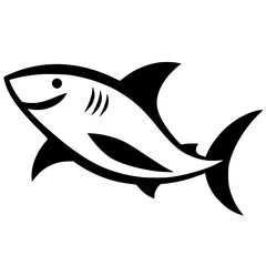 Shark silhouette vector design