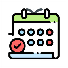 calendar icon vector illustration