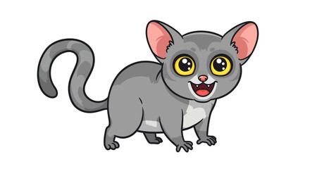 A Charming Vector Illustration Showcases An Adorable Cartoon Bird With Outstretched Wings Rendered In A Soft Appealing Style With Smooth Gradients And Playful Character Design Bringing Cuteness