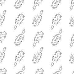 food pattern. fast food seamless pattern. doodle food and beverage seamless pattern. food background