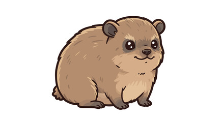 A Cheerful Cartoon Beaver Wearing A Hard Hat Proudly Holds A Log Embodying Construction And Industriousness In A Whimsical Vector Illustration Designed For Lighthearted Appeal And Fun Designs