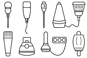 Doppler ultrasound Waveform Analysis Line art