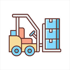 forklift truck icon