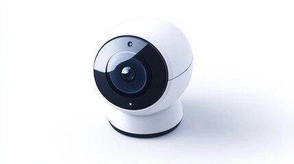 Modern, spherical security camera