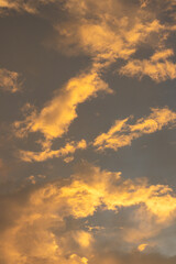 Golden Clouds at Sunset