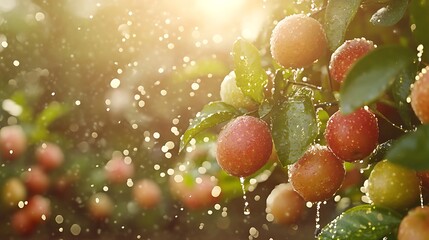 Apples orchard harvest