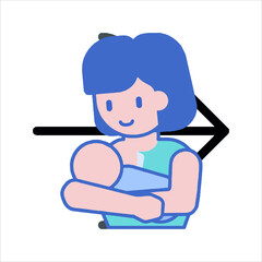 baby girl in a blue dress