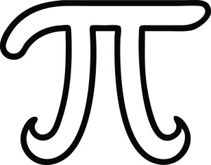 PI symbol Cryptocurrency Vector Design for Digital Finance Blockchain and Crypto Artwork