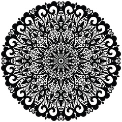 Traditional and Cultural Beautiful pattern design. Simple mandala design for book page.  
