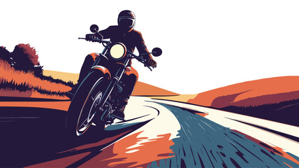 A digitally painted illustration shows a group of young people, rendered in a stylized, almost graphic novel-like manner, standing in front of a vibrant waterfall.