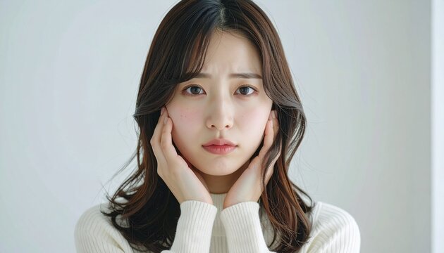 悩みを抱える20代の日本人女性