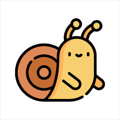 funny snail cartoon