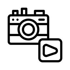 camera line icon