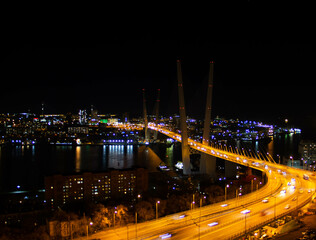 Obraz premium night view of the city