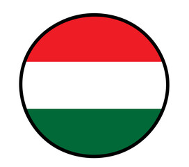 HUNGARY - hungary flag button