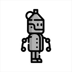 funny cartoon robot