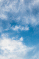 Blue Sky with Fluffy Clouds