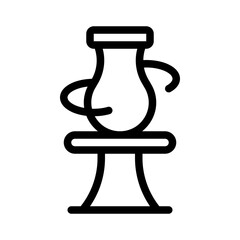 clay sculpting line icon