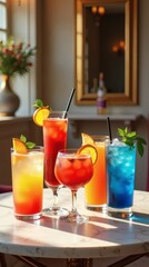 A Collection of Colorful and Refreshing Summer Cocktails