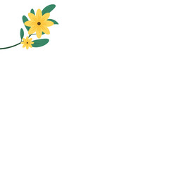 Leaves Sunflower Decoration