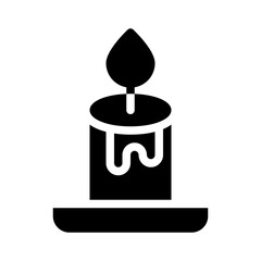 candle glyph icon