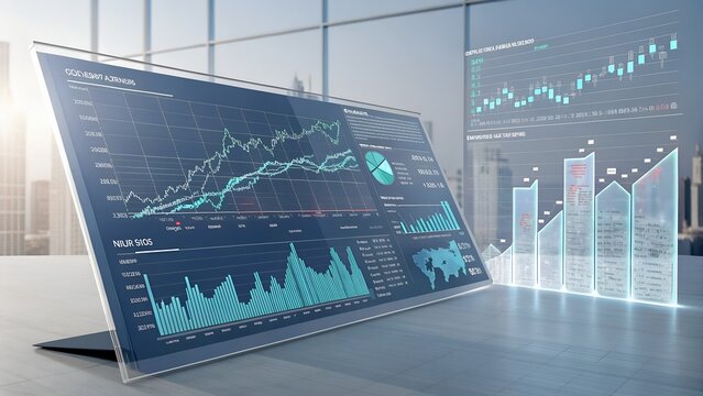 Technology stock market graph