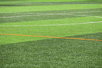 Obraz premium artificial green grass background for playground