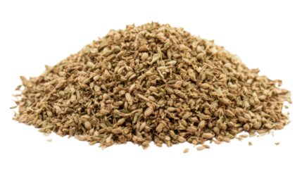 cumin seeds isolated on white background