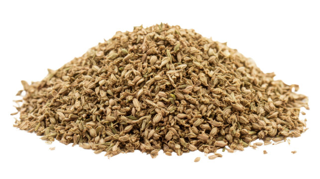 cumin seeds isolated on white background