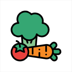 funny cartoon vegetables