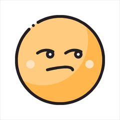 vector illustration of smiling face