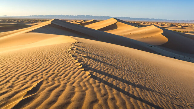 sand dunes in the sahara desert