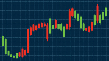 Dynamic Candlestick Chart in Vector Format