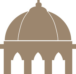 Single Islamic mosque vector shapes silhouette. window frames silhouette. Traditional arch template design for decoration. Oriental minimal elements. Ramadan Muslim