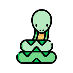 funny snake cartoon